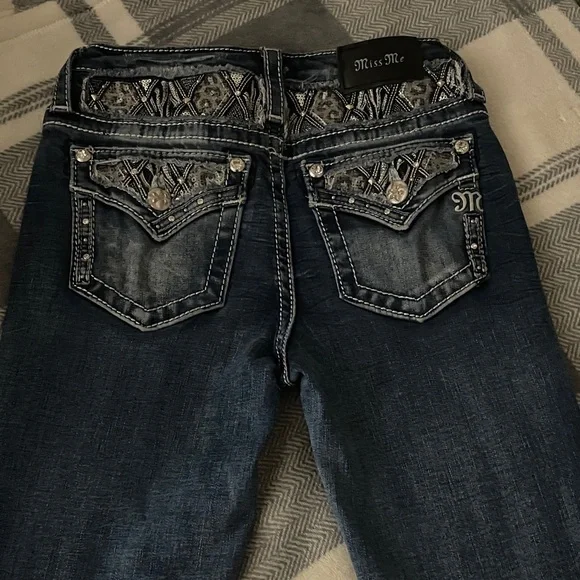 Miss Me Women's Dark Blue Boot Cut Jeans - Picture 2 of 4